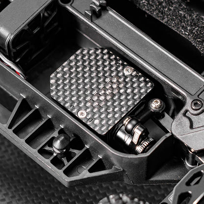 INJORA Carbon Fiber & Aluminum Servo Mount for 1/16 Arrma Mojave Grom 1/12 Losi Nascar