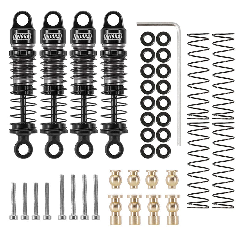 INJORA 40mm Big Bore Oil Shocks for 1/24 SCX24 FCX24M