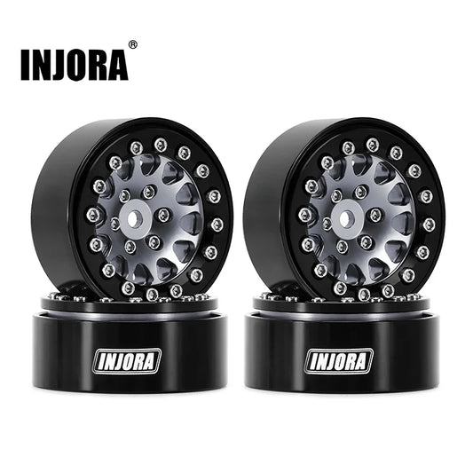 INJORA 1.3" Aluminium Beadlock Wheels for 1/24 1/18 RC Crawler (W1311)