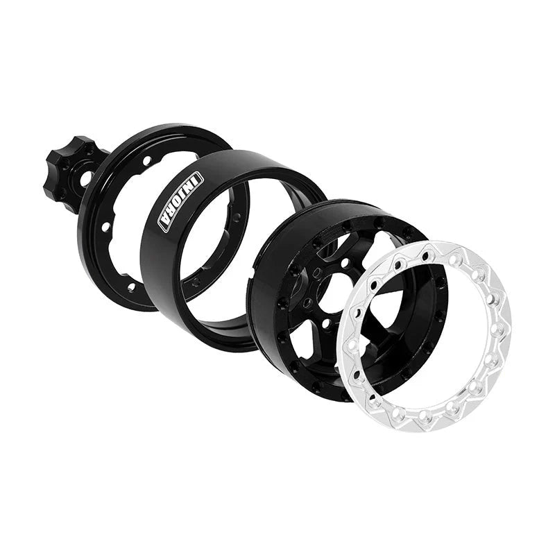 INJORA 1.3" Aluminium -5.25mm Offset Wheels for Micro Crawlers (W1313) INJORA