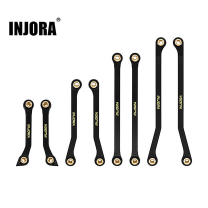 INJORA Black Brass High Clearance Links for 1/18 Redcat Ascent-18 APEX INJORA