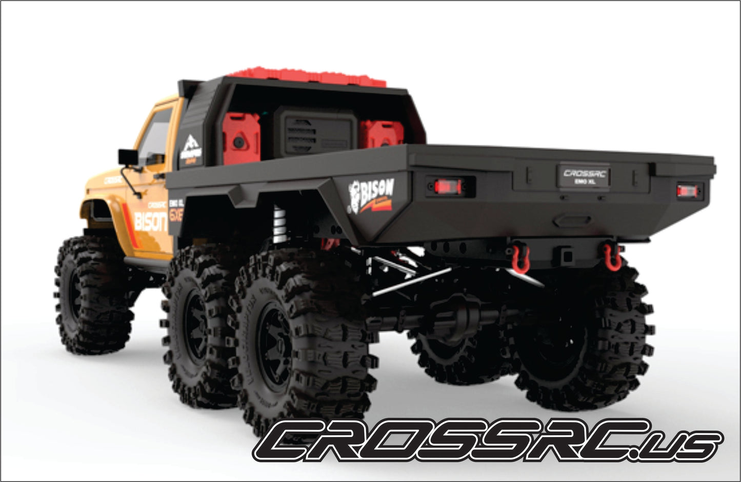 EMO XL 6X6 6WD RTR 1/8 Scale Crawler, Yellow