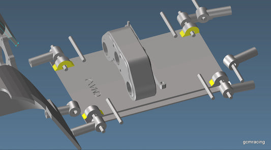 CMAX2 Center Skid with BEEF (3D Print) GCM Racing