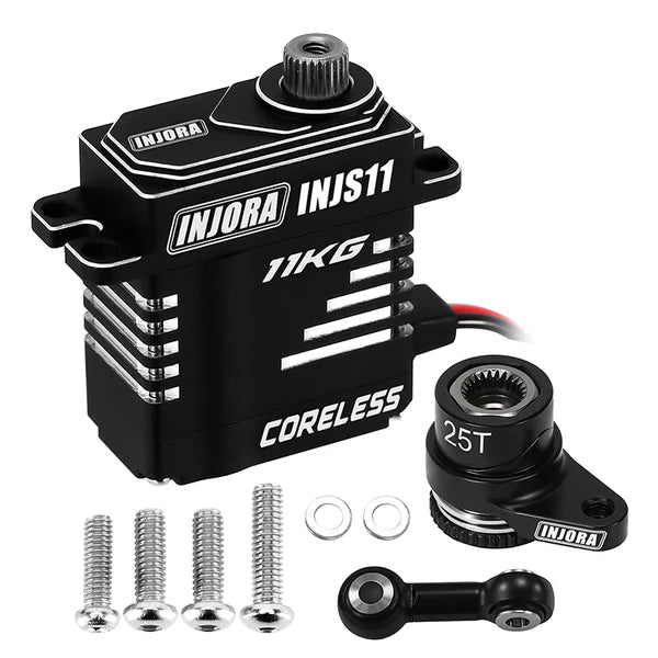 INJORA Aluminum Servo Saver Set for Arrma Mojave Typhon Granite Grom Losi Nascar INJORA