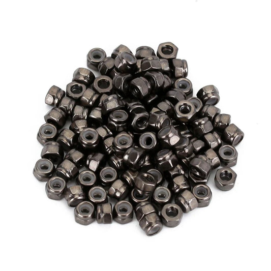 INJORA 100Pcs Metal M2 Nuts for 1/16 1/18 1/24 SCX24 AX24 FCX24M