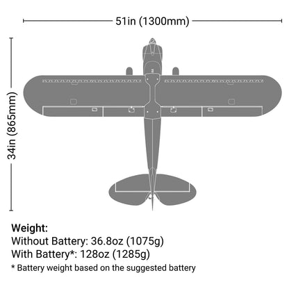 Carbon Cub S 2 1.3m RTF Basic