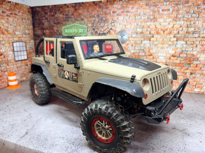 *** Consignment *** Custom SCX10.2 ARTR Jeep (Tan) RC Addict