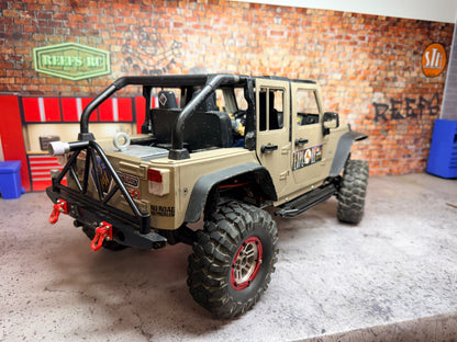 *** Consignment *** Custom SCX10.2 ARTR Jeep (Tan) RC Addict
