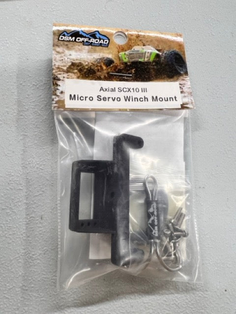 DSM Micro Servo Winch Mount - Fitment: Axial® SCX10 III