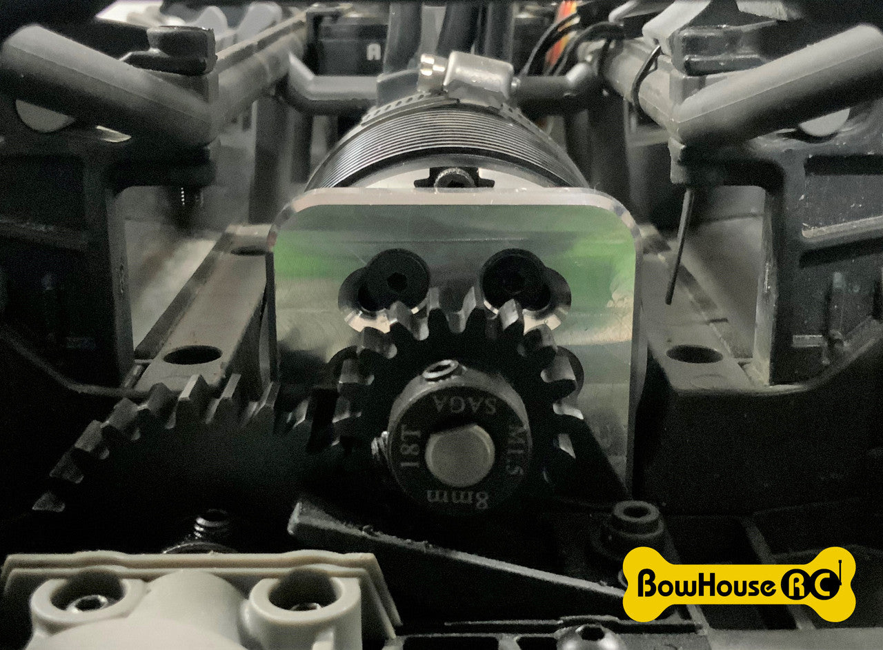 BowHouse RC SVT Big Bore Motor Mount For Traxxas X-Maxx (Black - Foto 10