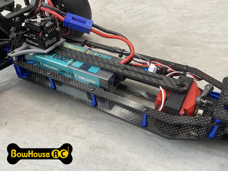 BowHouse RC: Carbon Fiber Battery Tie-Down for Associated DR10