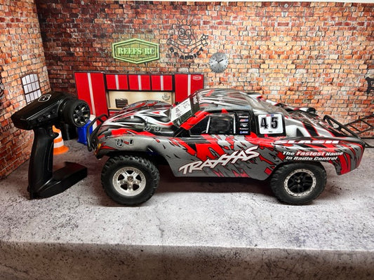 *** USED *** Traxxas Slashed 2WD, LCG Chassis, Upgrades, RTR