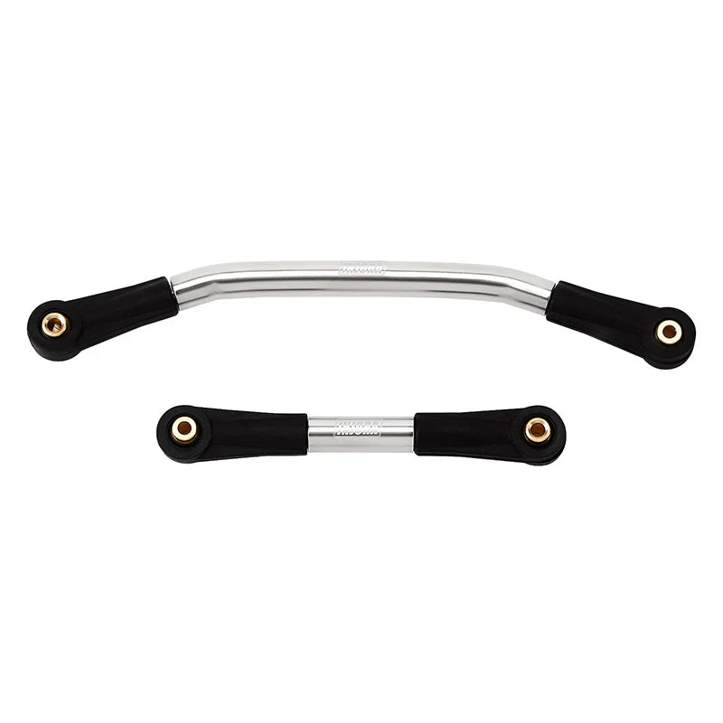 INJORA Stainless Steel Steering Link with Plastic Rod Ends for SCX24 AX24