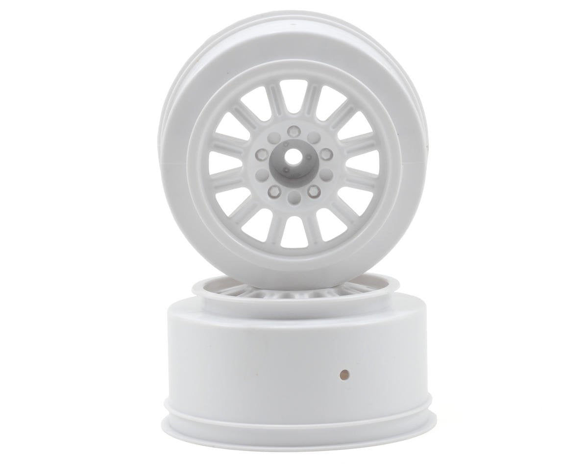 JConcepts 12mm Hex Rulux Short Course Wheels (White) (2) (Slash Front)