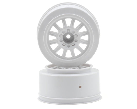 JConcepts 12mm Hex Rulux Short Course Wheels (White) (2) (Slash Front)