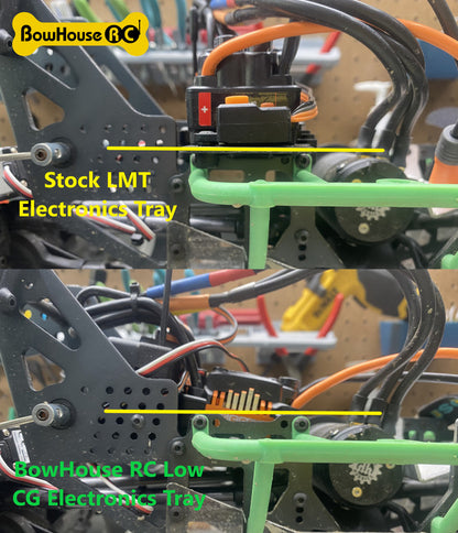 BowHouse RC: Low CG Electronics Tray for Losi LMT