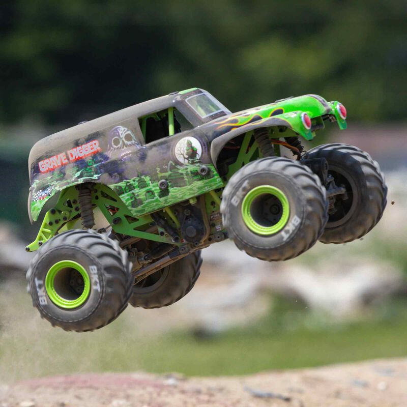 Losi 1/18 Mini LMT 4X4 Brushed RTR Monster Truck (Grave Digger) w/SLT2 2.4GHz Radio, Battery & Charger