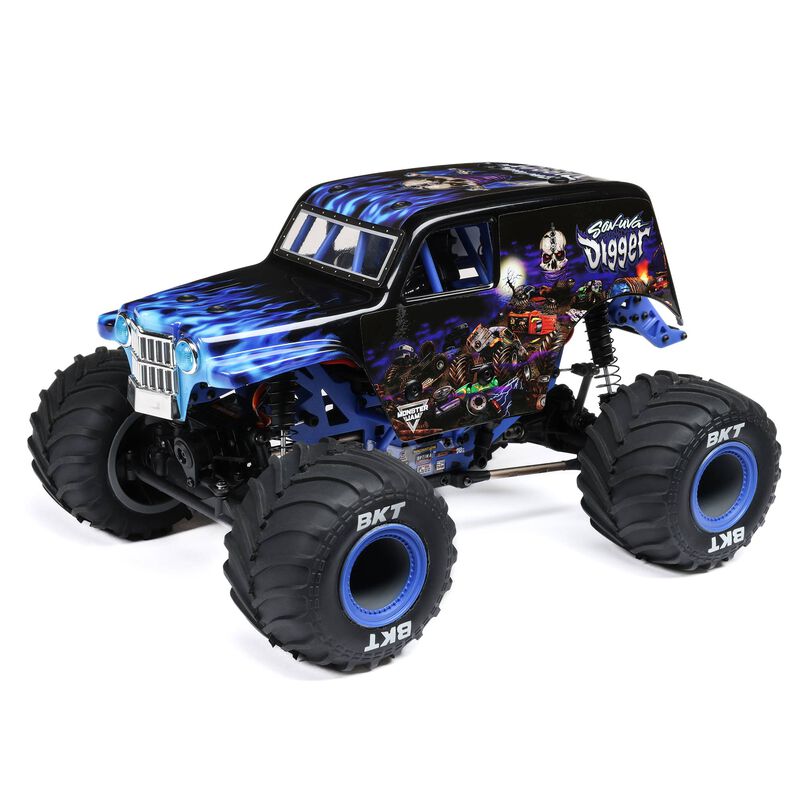 Losi 1/18 Mini LMT 4X4 Brushed RTR Monster Truck (Son-Uva Digger) w/SLT2 2.4GHz Radio, Battery & Charger