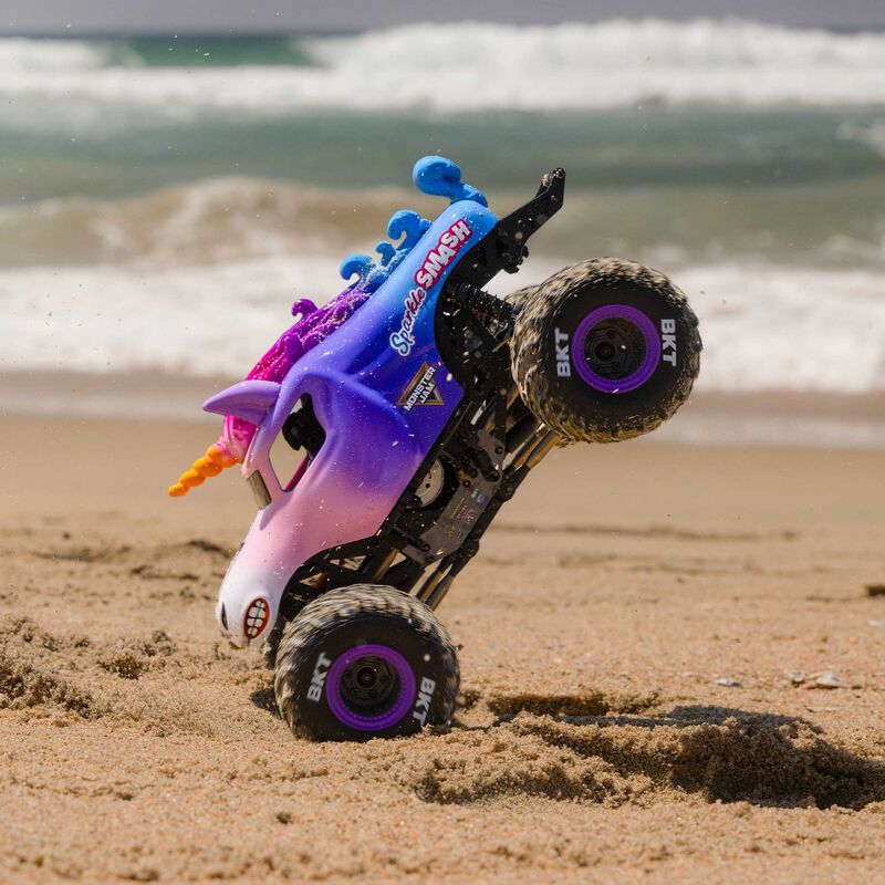 1/18 Mini LMT Sparkle Smash 2S 4X4 RTR Brushed Monster Truck (Battery & Charger Included) Losi