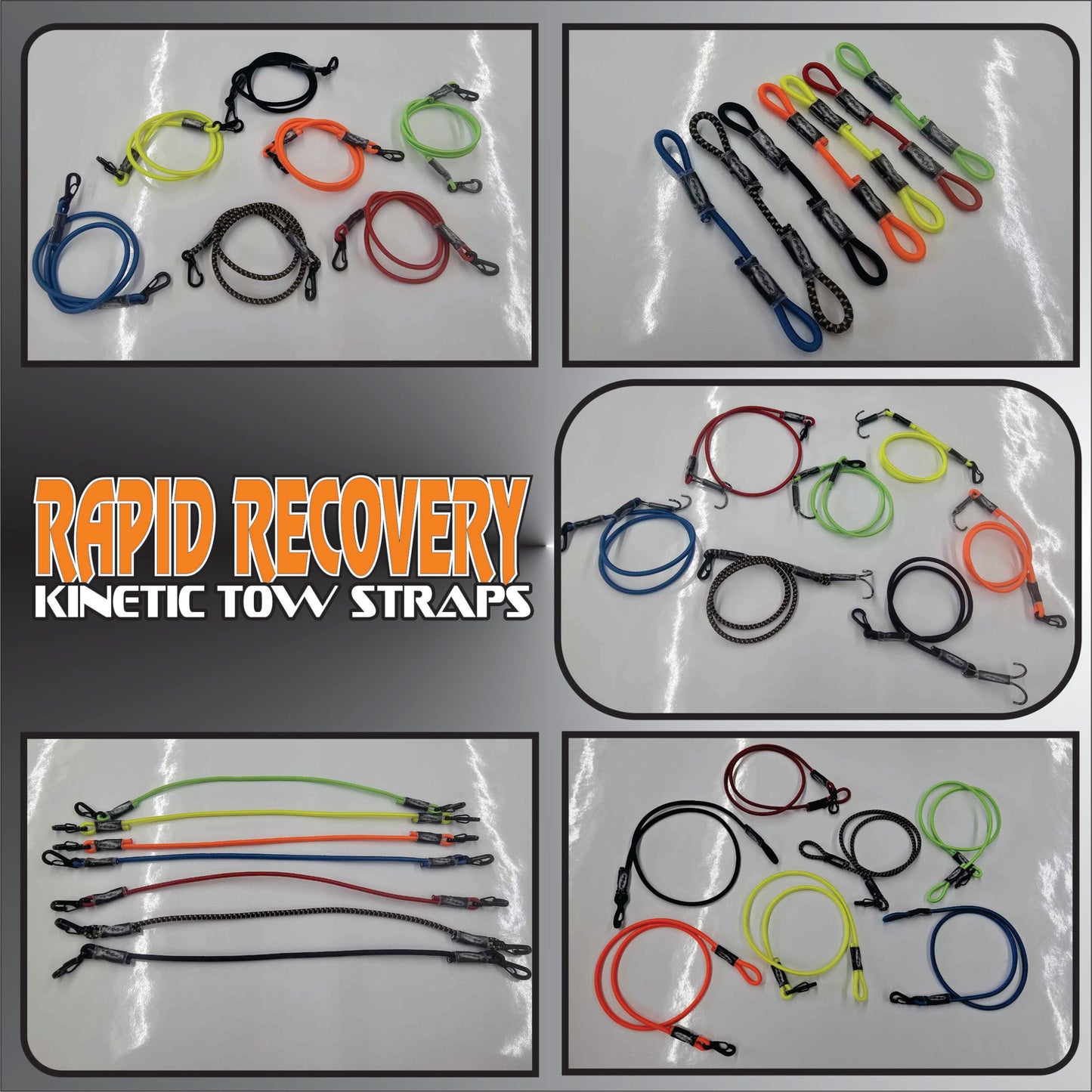 Rapid Recovery Kinetic Tow Strap 20" With Clasp