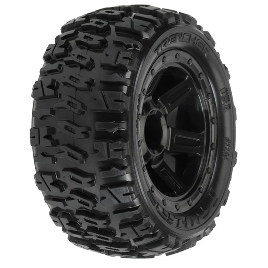 Pro-line Racing 1/16 Trencher M2 Fr/Rr 2.2" Tires Mounted 12mm Blk Desperado (2)