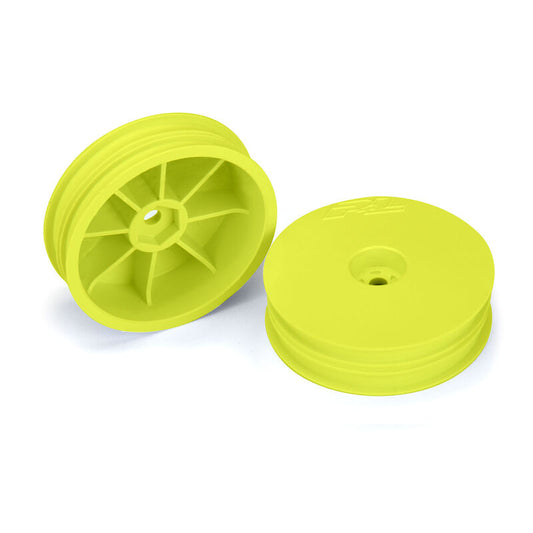 1/10 Velocity Narrow 2WD Front 2.2" 12mm Buggy Wheels (2) Yellow Item No.PRO277802