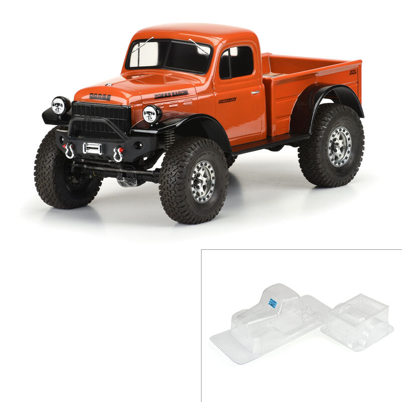 1946 Dodge Power Wagon Clear Body: 12.3 WB Crawler Pro Line Racing