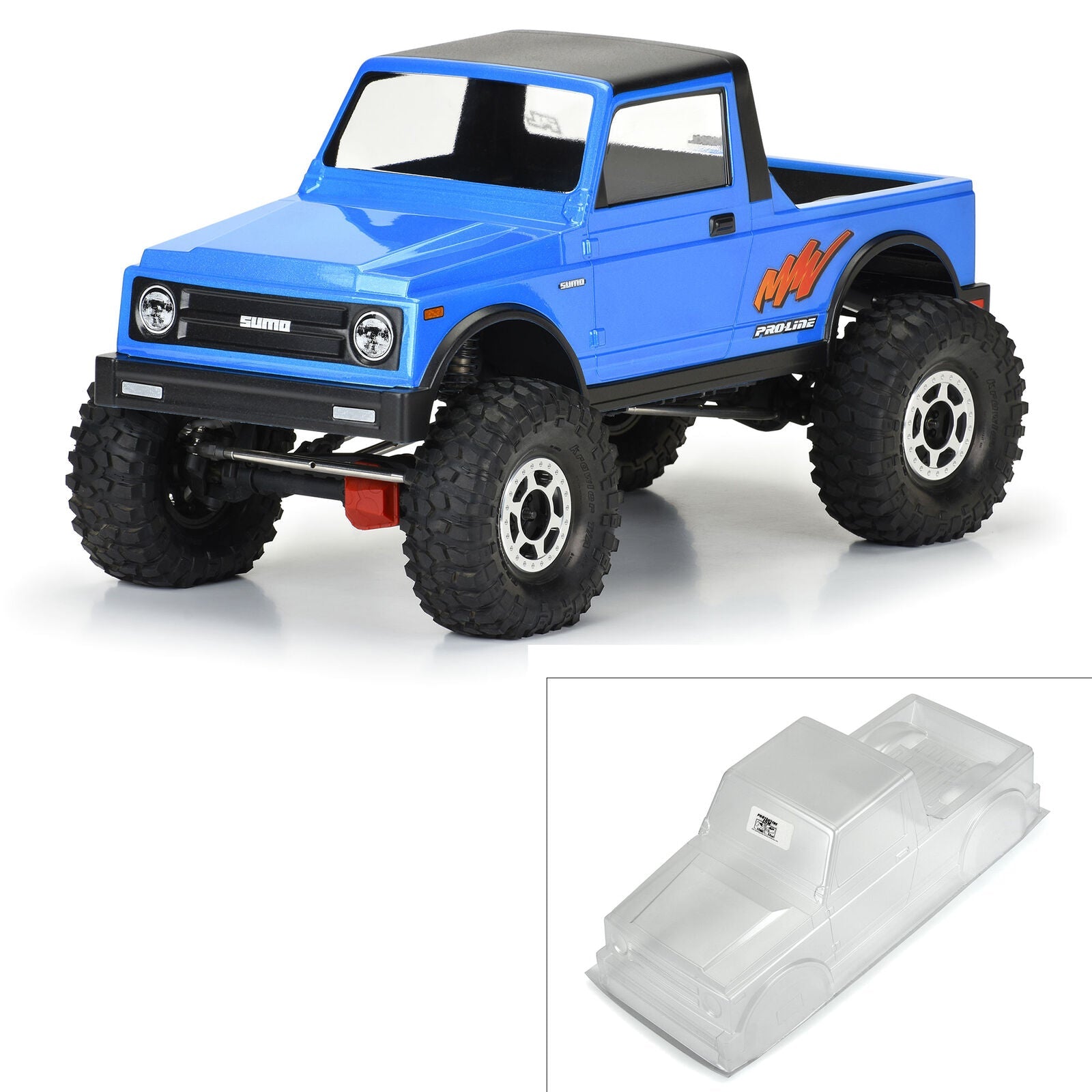 1/10 Sumo L Clear Body 12.3" (313mm) Wheelbase Crawlers Pro Line Racing