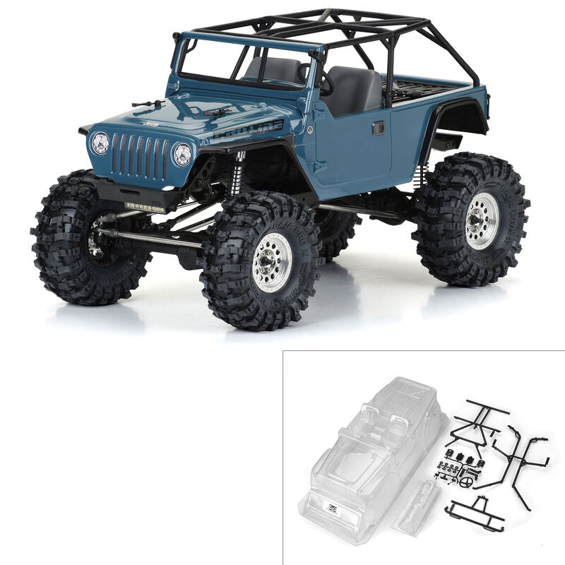 1/10 2004 Jeep LJ Clear Body/Trail Cage 12.3" Wheelbase Crawlers Pro Line Racing