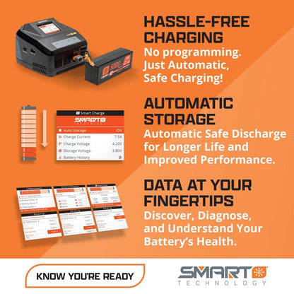 11.1V 3200mAh 3S 30C Smart G2 LiPo Battery: IC3