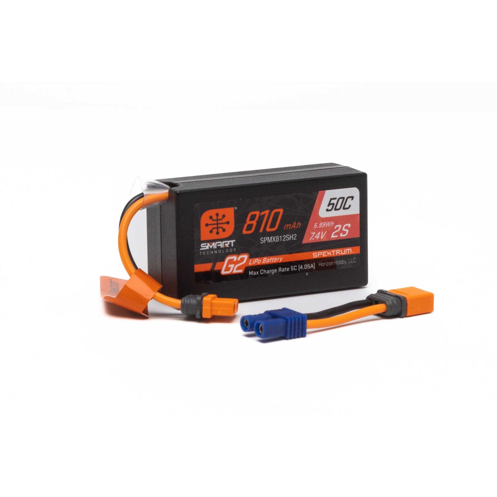 7.4V 810mAh 2S Smart G2 50C LiPo: IC2 Spektrum