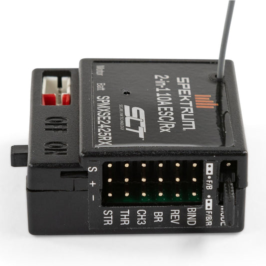 10 Amp Brushed 2-in-1 ESC / SLT Receiver Combo