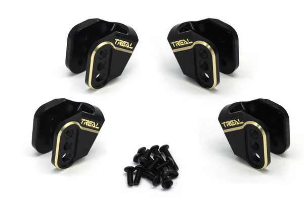 TREAL Brass Axle Lower Link Mounts Set(4P) Weight Upgrades for Redcat GEN9 and Ascent Crawler