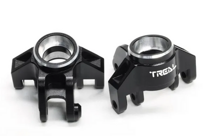 TREAL Aluminum 7075 Front Steering Knuckles Spindle Set for 1/18 Mini LMT Monster Truck Grave Digger