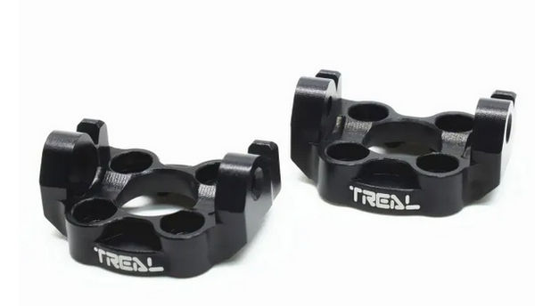 TREAL Aluminum 7075 Front C Hubs Spindle Carrier Set (L/R) 0 Degree for 1/18 Mini LMT