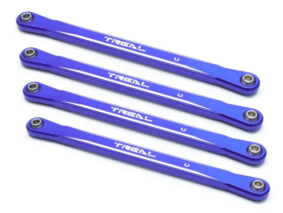 TREAL Aluminum 7075 Upper 4-link Bar Set (4) Chassis Links for 1/18 Mini LMT Monster Truck RTR, Grave Digger