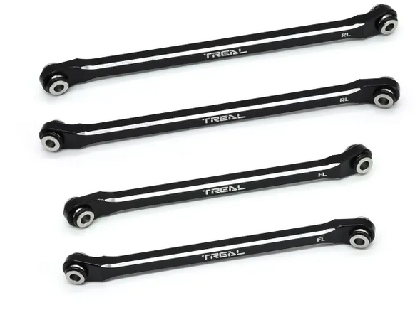 TREAL UTB18 Capra Lower Links Set (4pcs) Aluminum 7075 Lower Chassis 4-Links Upgrades