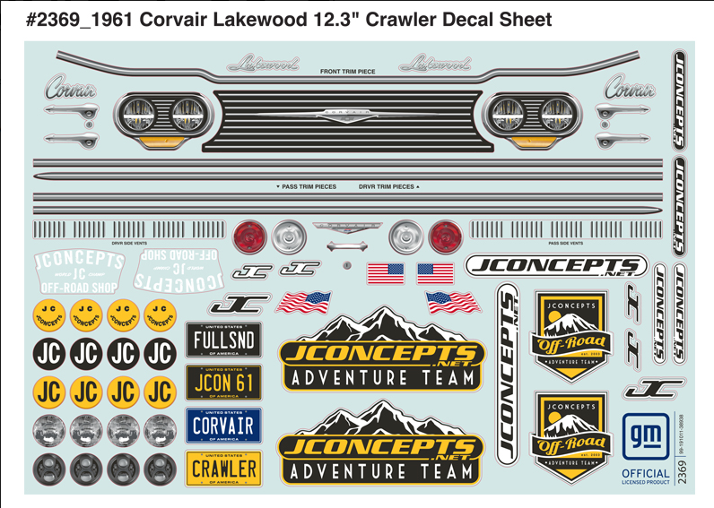 JConcepts:  1961 Corvair Lakewood Body