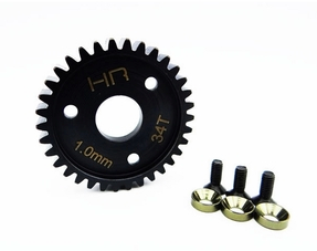 HRASRVO434  Steel Spur Gear, 34 Tooth, 1.0 Mod, Traxxas Revo 3.3 and Slayer Pro 4x4