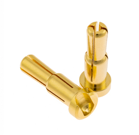 1UP190403 LowPro Bullet Plugs, 4/5mm Stepped, 1 Pair