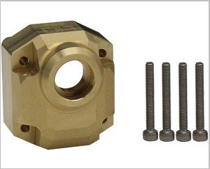 HRAAUTB12CH  Brass 88g Currie F9 Portal Axle 3rd Member, for Axial UTB