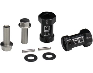 HRASCX10FT01  15mm Wheel Hub Extensions w/ 12mm Hex (2), for Axial SCX Wraith
