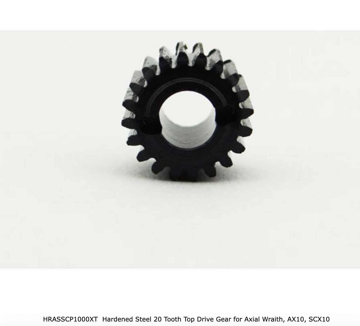 HRASSCP1000XT  Hardened Steel 20 Tooth Top Drive Gear for Axial Wraith, AX10, SCX10