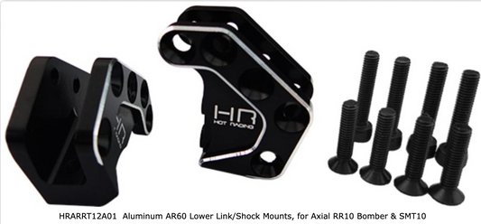 HRARRT12A01  Aluminum AR60 Lower Link/Shock Mounts, for Axial RR10 Bomber & SMT10