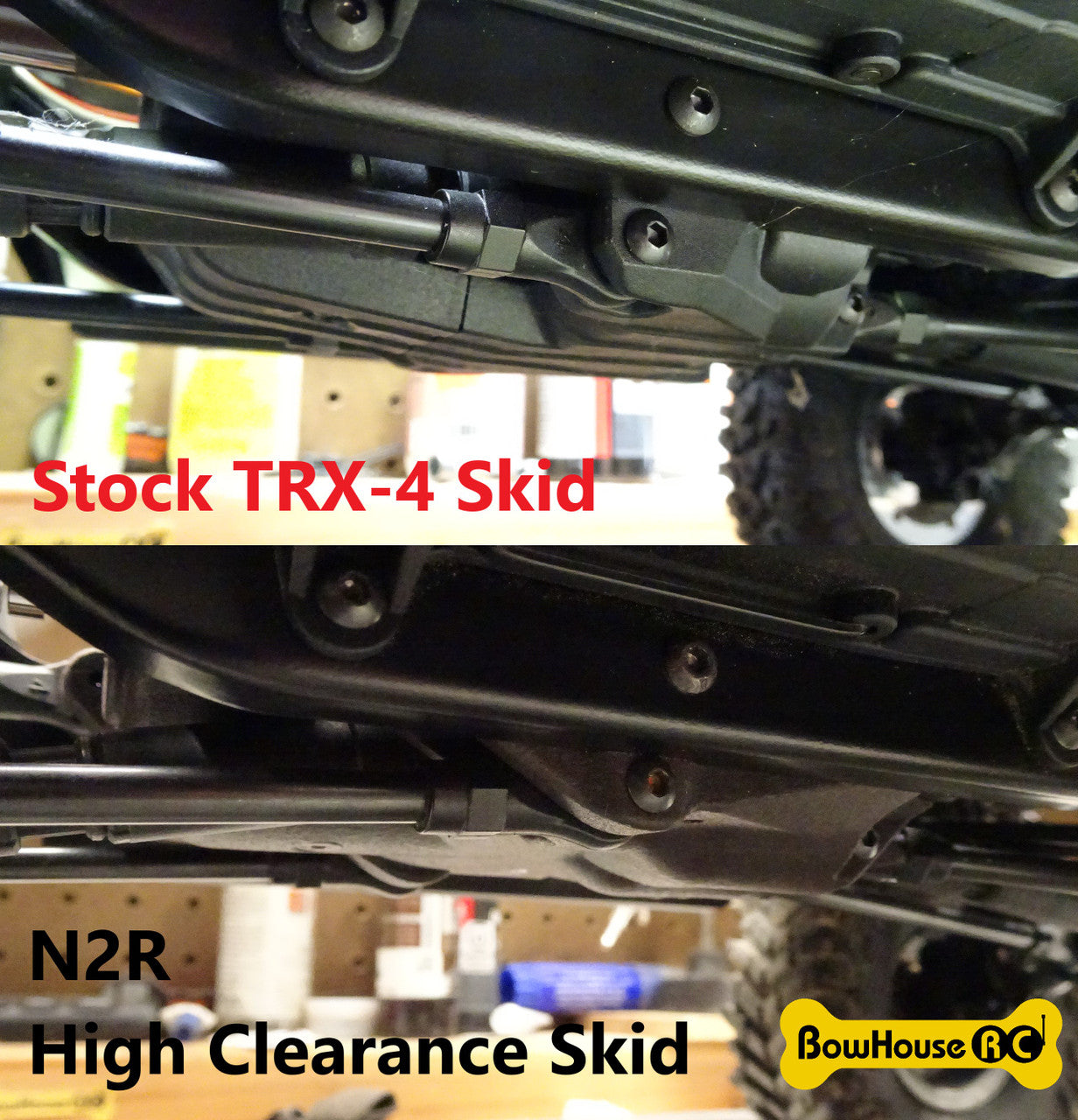 N2R High Clearance Skid for Traxxas TRX-4 v2 - NARROW EDITION