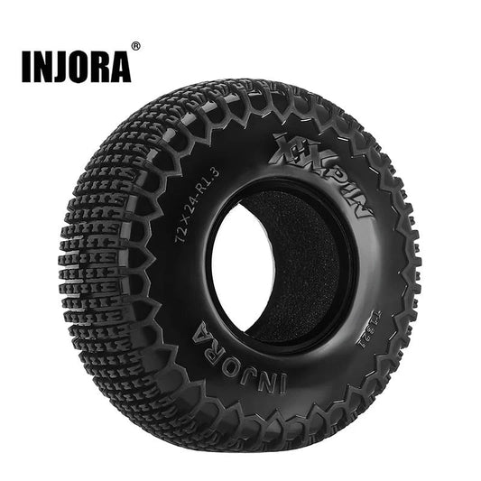 INJORA 1.3" 72*24mm XHX Pin Tires (T1321) (4) INJORA