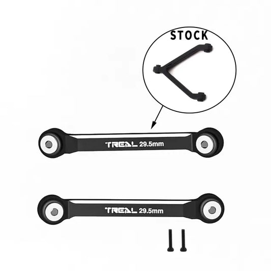 TREAL SCX24 Upper 2 links （4 Links Conversion）29.5mm Alu#7075 for Axial SCX24 Deadbolt Betty 1/24 Scale Trucks - Black