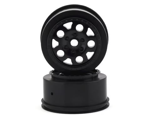 Team Associated KMC Short Course Wheels (Black) (2) (SC10 Front) (Not Hex)