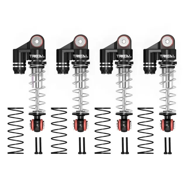 Treal SCX24 Aluminum Shocks Threaded 32mm(4P) for Axial 1/24 Deadbolt C10 Gladitor Bronco Truck