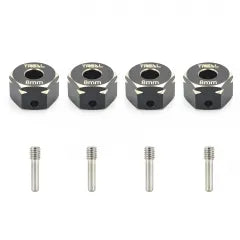 Treal Brass Hex Extended Wheels Hubs Adaptors 8mm(4) pcs for Axial Capra SCX10 III JLU Gladiator Bronco Base Camp